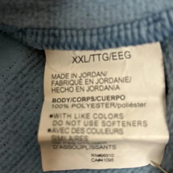 Under Armour Mens 1/4 Zip Sweatshirt Sweaterfleece Storm Loose Coldgear Blue XXL - Picture 15 of 16